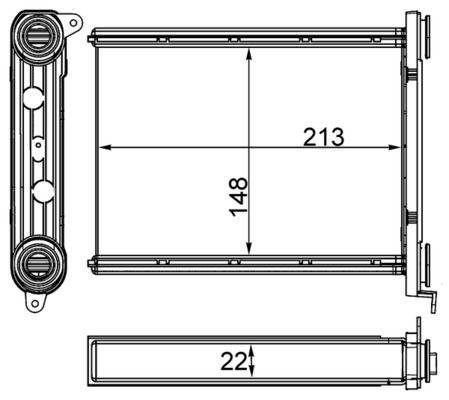 Mahle AH259000S Wärmetauscher, Innenraumheizung