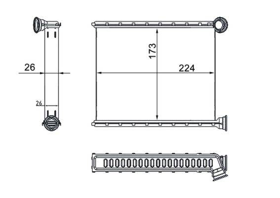 Mahle AH269000S Wärmetauscher, Innenraumheizung
