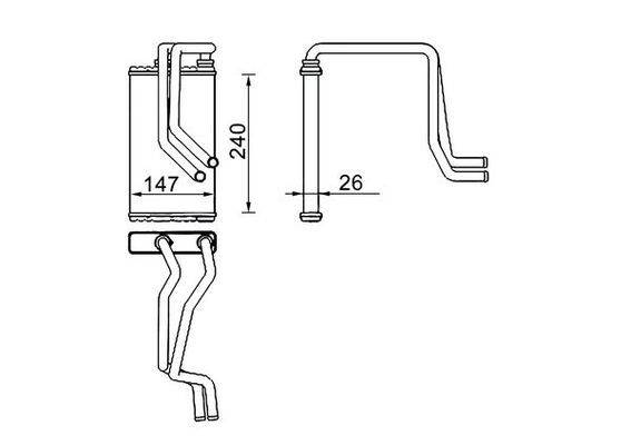 Mahle AH271000S Wärmetauscher, Innenraumheizung