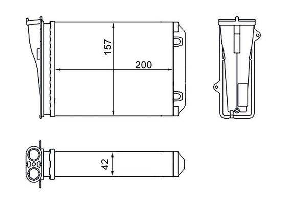 Mahle AH274000S Wärmetauscher, Innenraumheizung