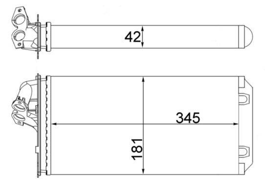 Mahle AH64000S Wärmetauscher, Innenraumheizung
