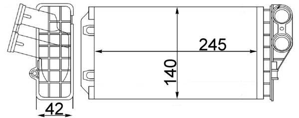 Mahle AH82000S Wärmetauscher, Innenraumheizung