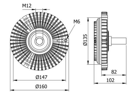 Mahle CFC29000S Kupplung, Kühlerlüfter