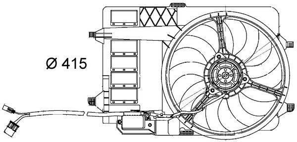 Mahle CFF29000S Lüfter, Motorkühlung