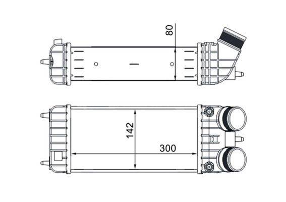 Mahle CI418000S Ladeluftkühler