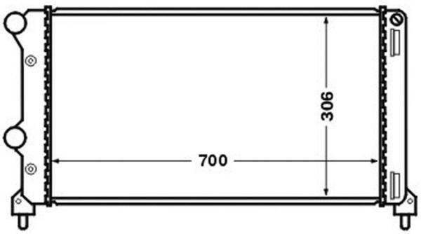 Mahle CR1448000S Kühler, Motorkühlung