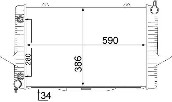 Mahle CR1544000S Kühler, Motorkühlung