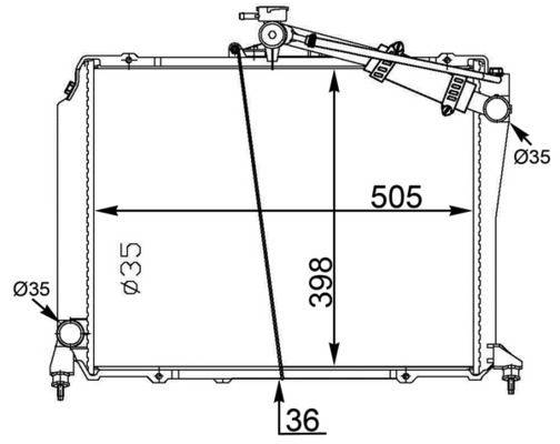Mahle CR1572000S Kühler, Motorkühlung