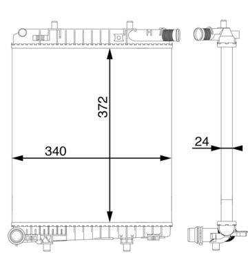 Mahle CR1590000S Kühler, Motorkühlung