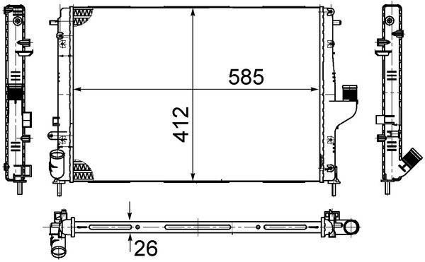 Mahle CR1790000S Kühler, Motorkühlung