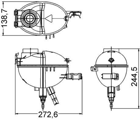 Mahle CRT209000S Ausgleichsbehälter, Kühlmittel