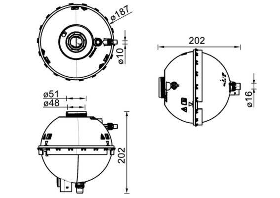 Mahle CRT211000S Ausgleichsbehälter, Kühlmittel