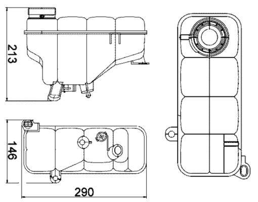 Mahle CRT5000S Ausgleichsbehälter, Kühlmittel