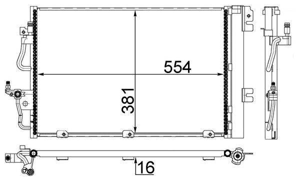 Mahle AC377001S Kondensator, Klimaanlage
