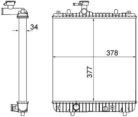 Mahle CR1495001S Kühler, Motorkühlung
