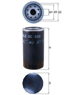Mahle OC502 Ölfilter