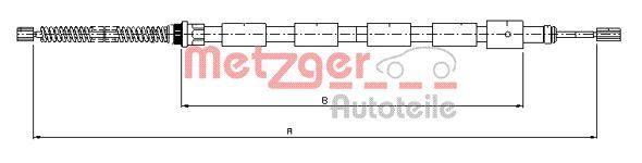 Metzger 10.602 Seilzug, Feststellbremse