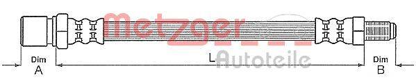 Metzger 4111688 Bremsschlauch