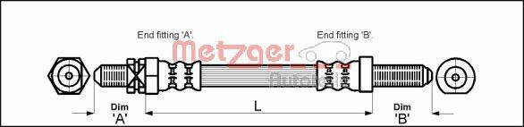 Metzger 4112102 Bremsschlauch