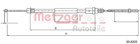 Metzger 10.6203 Seilzug, Feststellbremse
