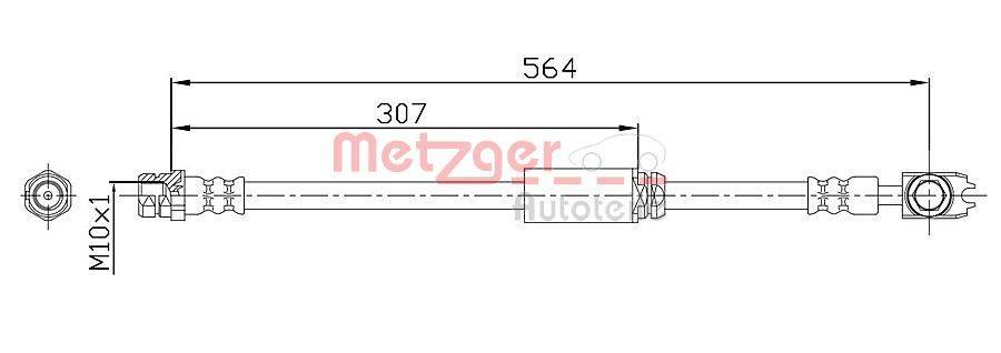 Metzger 4116203 Bremsschlauch