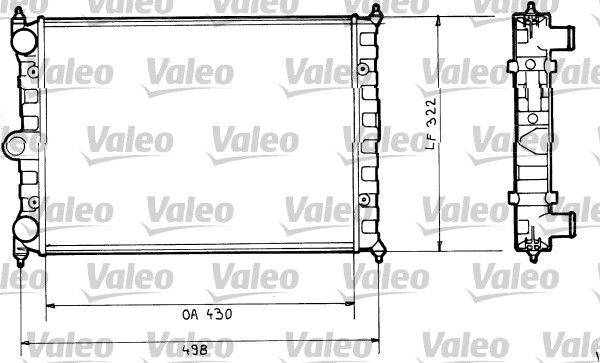 Valeo 816703 Kühler, Motorkühlung