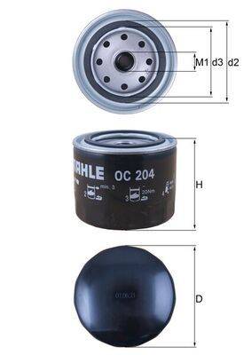 Mahle OC204 Ölfilter