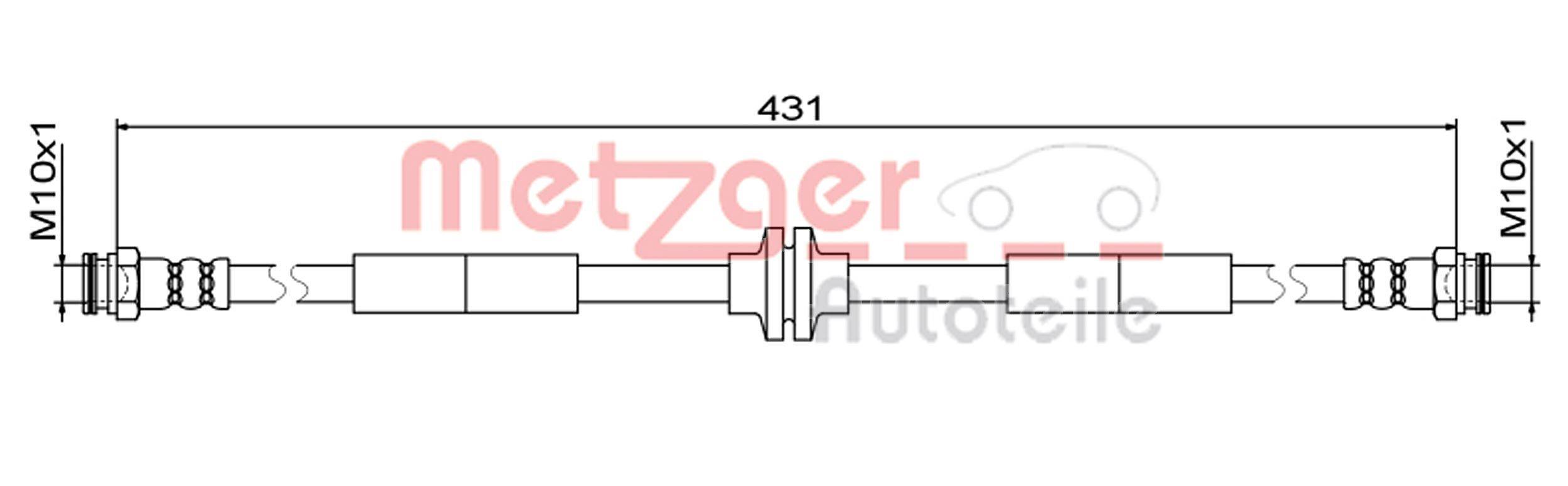 Metzger 4111804 Bremsschlauch