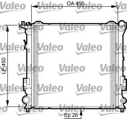 Valeo 735504 Kühler, Motorkühlung