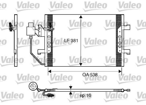 Valeo 817504 Kondensator, Klimaanlage