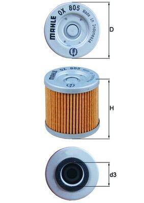 Mahle OX805 Ölfilter