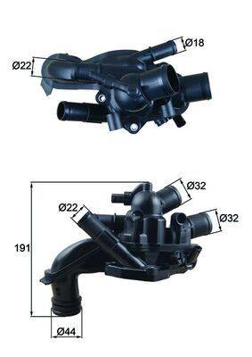 Mahle TM46105 Thermostat, Kühlmittel