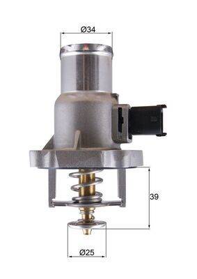 Mahle TM55105 Thermostat, Kühlmittel