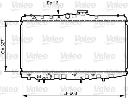 Valeo 731105 Kühler, Motorkühlung