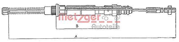 Metzger 11.606 Seilzug, Feststellbremse