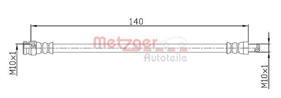 Metzger 4110106 Bremsschlauch