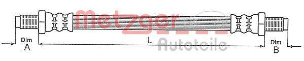 Metzger 4112106 Bremsschlauch