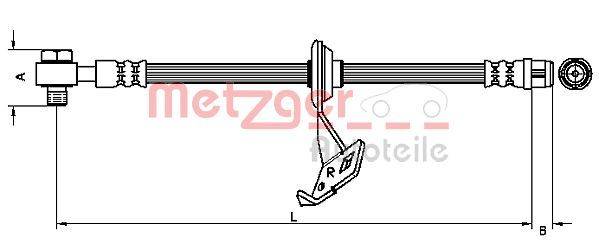 Metzger 4116207 Bremsschlauch