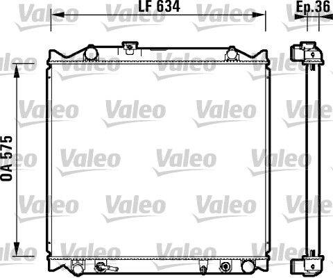 Valeo 734206 Kühler, Motorkühlung