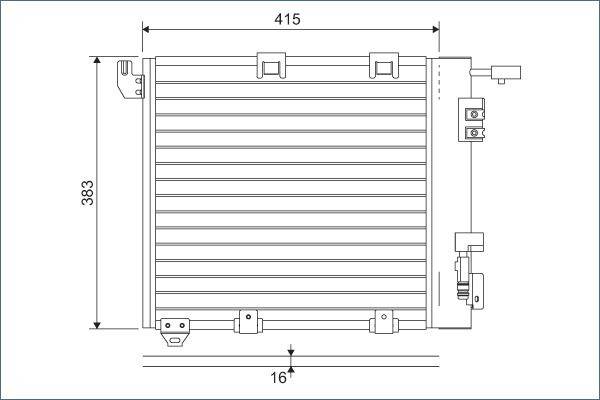 Valeo 817506 Kondensator, Klimaanlage