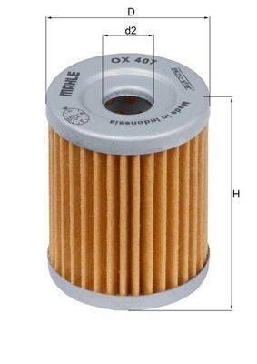 Mahle OX407 Ölfilter