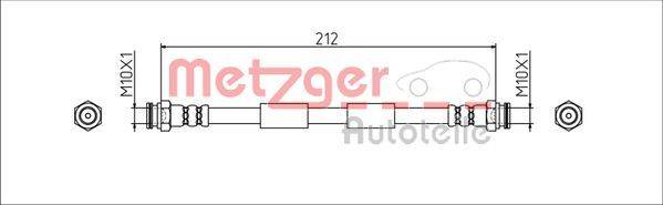 Metzger 4111807 Bremsschlauch