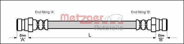 Metzger 4111682 Bremsschlauch