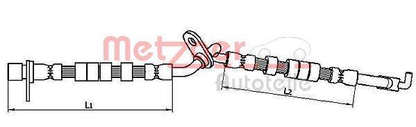 Metzger 4110708 Bremsschlauch
