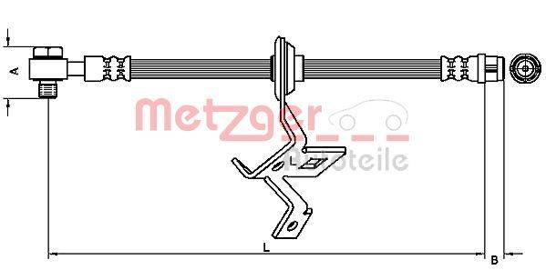 Metzger 4116209 Bremsschlauch
