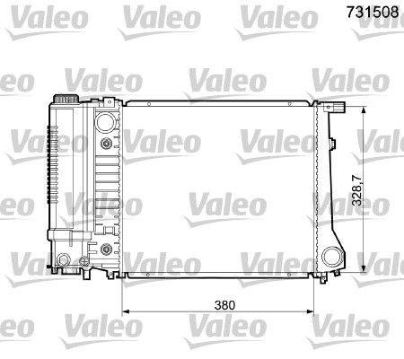 Valeo 731508 Kühler, Motorkühlung