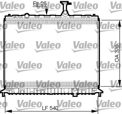 Valeo 735508 Kühler, Motorkühlung