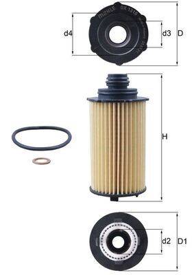 Mahle OX1310D Ölfilter