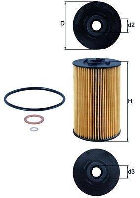 Mahle OX150D Ölfilter