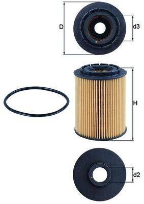 Mahle OX160D Ölfilter